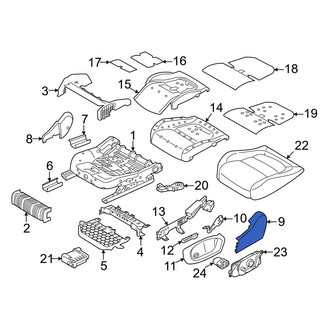 Jaguar OE - Front Right Outer Seat Back Recliner Adjustment Handle