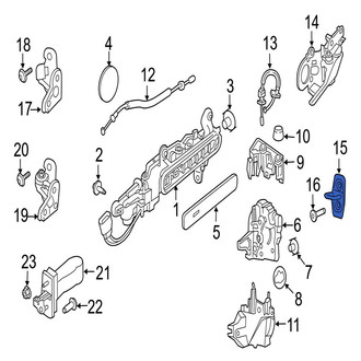 Jaguar OE - Front Door Lock Striker Plate