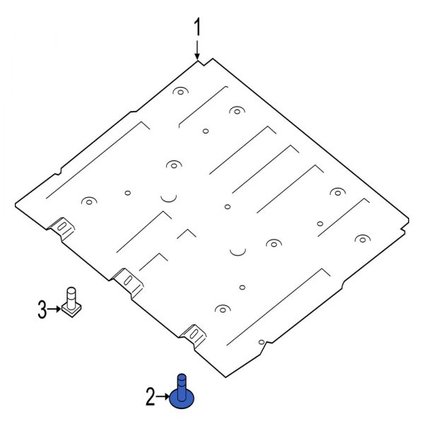 Powertrain Skid Plate Bolt