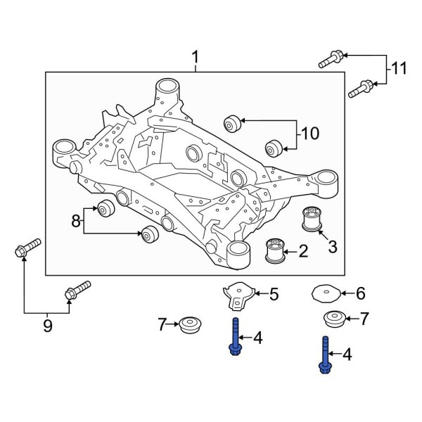 Suspension Crossmember Bolt