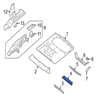 Jaguar OE - Rear Floor Pan Reinforcement