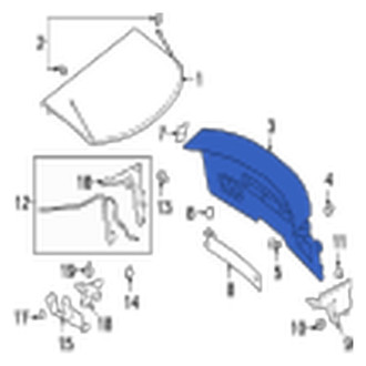 Jaguar OE - Rear Lower Liftgate Trim Cover