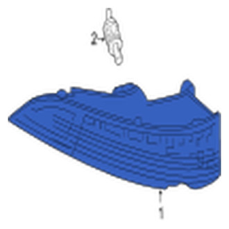Jaguar OE - Left Outer Tail Light Assembly