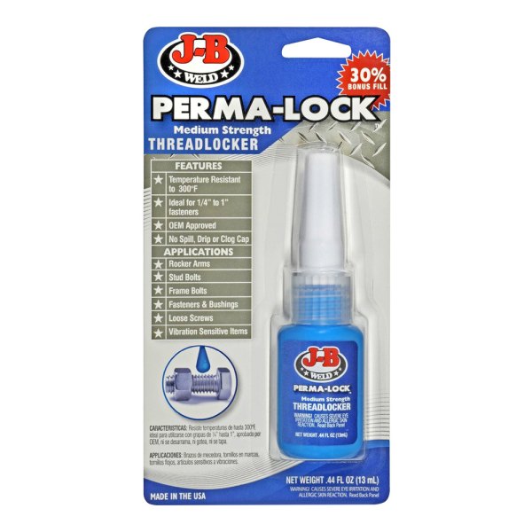 JB Weld® - Perma-Lock™ .43 fl. oz. Blue Medium Strength Threadlocker