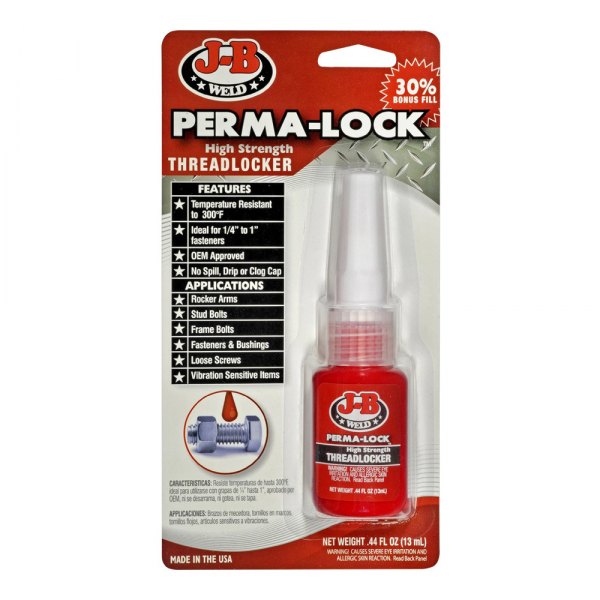 JB Weld® - Perma-Lock™ .20 fl. oz. Red High Strength Threadlocker