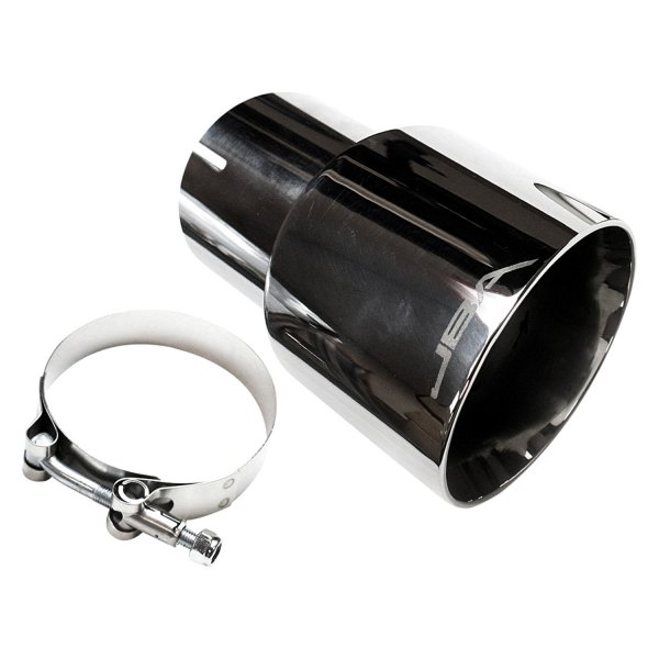 JBA® - 304 SS Round Straight Cut Double-Wall Chrome Plated Exhaust Tip