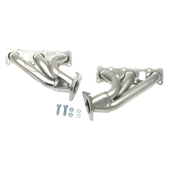 JBA® - Cat4ward Stainless Steel Silver Ceramic Coated Short Tube Exhaust Headers