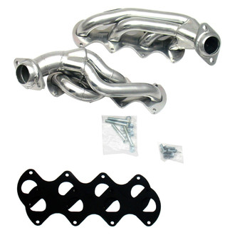 JBA® - Cat4ward Stainless Steel Silver Ceramic Coated Short Tube Exhaust Headers