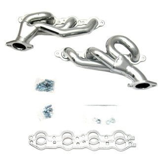 JBA® - Cat4ward Stainless Steel Silver Ceramic Coated Short Tube Exhaust Headers