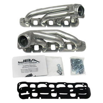 JBA® - Cat4ward Stainless Steel Silver Ceramic Coated Short Tube Exhaust Headers