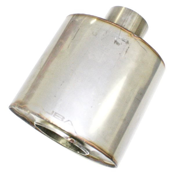 JBA® - 409 SS Round Straight-Through Style Gray Exhaust Muffler