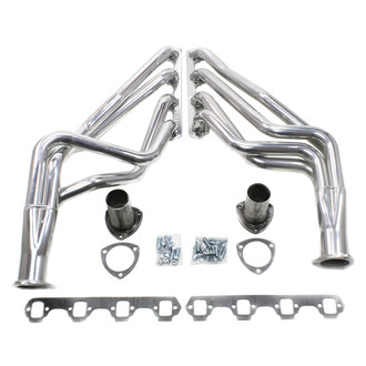JBA® - Cat4ward Stainless Steel Silver Ceramic Coated Long Tube Exhaust Headers