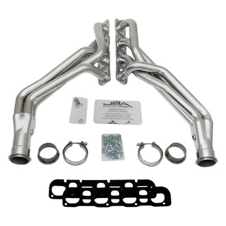 JBA® - Cat4ward Stainless Steel Silver Ceramic Coated Long Tube Exhaust Headers