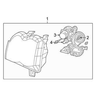 Jeep OE - Front Lamps - Headlamp Components