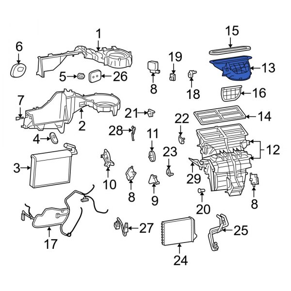 HVAC Air Inlet Housing