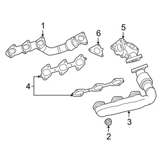 Jeep OE - Exhaust System - Exhaust Manifold (3.0L)