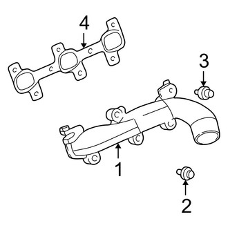 Jeep OE - Exhaust System - Exhaust Manifold (Laredo / Limited 3.7L)
