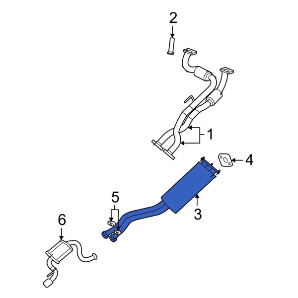 Jeep OE 5290726AB Exhaust Muffler