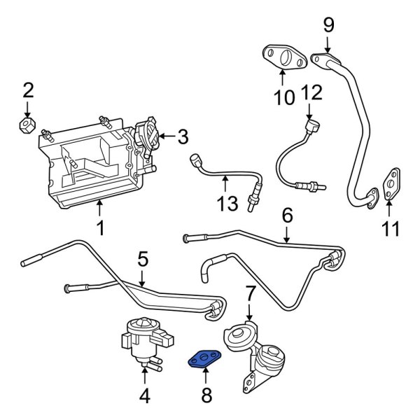 Jeep OE 5175695AA Exhaust Gas Recirculation (EGR) Valve Gasket
