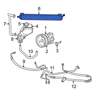 Jeep Commander Power Steering Cooling Coolers, Lines — CARiD