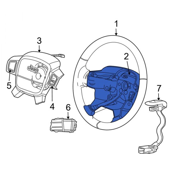 Jeep OE 5057772AA Steering Wheel Damper