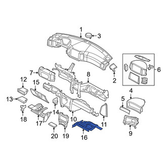 Jeep OE - Right Instrument Panel Knee Bolster