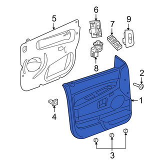 Jeep OE - Front Right Inner Door Interior Trim Panel