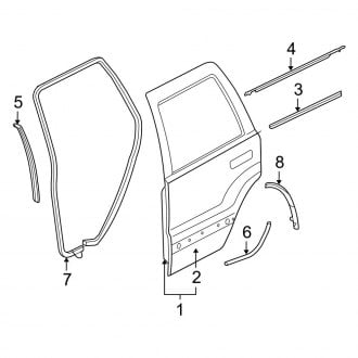 Jeep OE - Rear Door - Door & Components