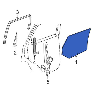 Jeep OE - Front Right Door Glass