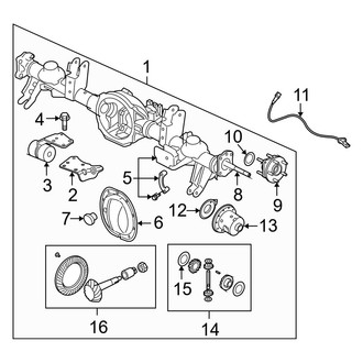 Jeep OE - Rear Suspension - Axle Housing (W/O Electronic Stability Control)