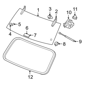 Jeep OE - Lift Gate - Glass