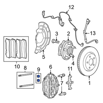 Jeep OE - Front Disc Brake Caliper Pin Boot