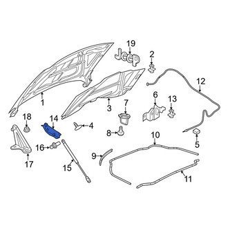 Jeep OE - Front Left Hood Hinge