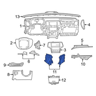 Jeep OE - Right Instrument Panel Trim Panel