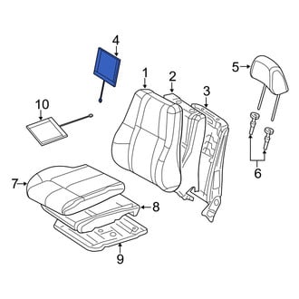 Jeep OE - Front Upper Seat Heater Pad