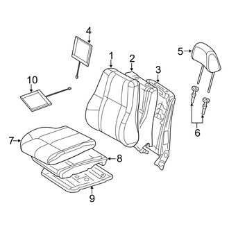Jeep OE - Seats & Tracks - Front Seat Components (With Leather Trim)