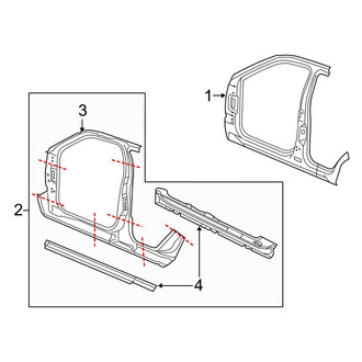 Jeep OE - Pillars, Rocker & Floor - Aperture Panel