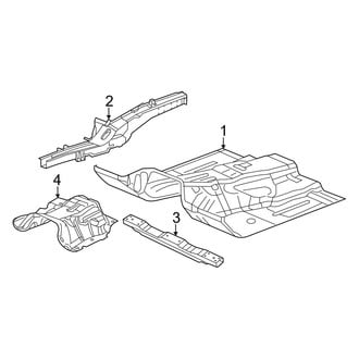 Jeep OE - Pillars, Rocker & Floor - Floor & Rails