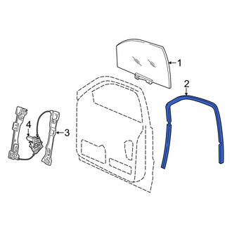 Jeep OE - Front Left Window Channel