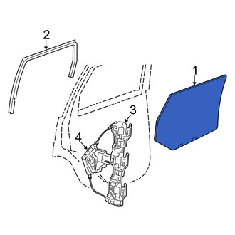 Jeep OE - Front Left Door Glass