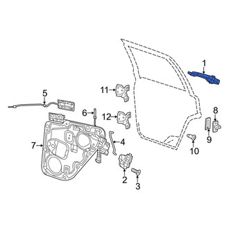 Jeep OE - Front Left Outer Exterior Door Handle