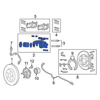 Jeep OE - Front Left Disc Brake Caliper