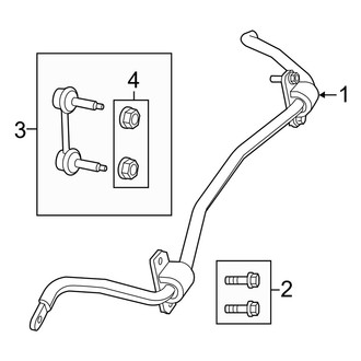 Jeep OE - Rear Suspension - Stabilizer Bar & Components