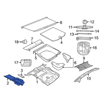 Jeep OE - Rear Right Floor Storage Compartment