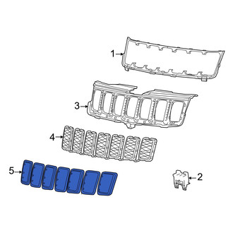 Jeep OE - Front Upper Grille Molding