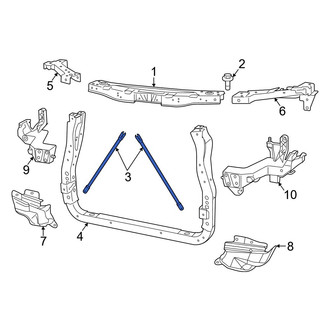 Jeep OE - Radiator Support Tie Bar Brace