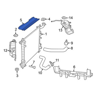 Jeep OE - Upper Radiator Support Baffle