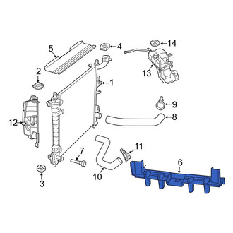 Jeep OE - Lower Radiator Support Baffle