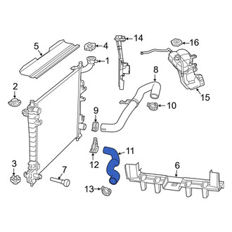 Jeep OE - Lower Radiator Coolant Hose