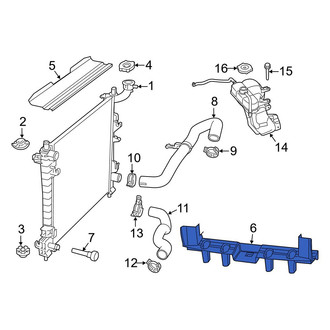Jeep OE - Lower Radiator Support Baffle